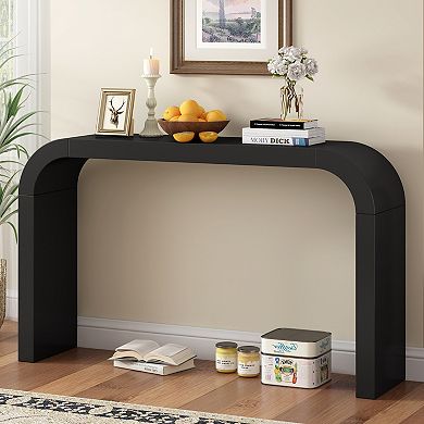 Versatile Console Table Sturdy Integrated Frame Construction For Hallway Bedroom Living Space