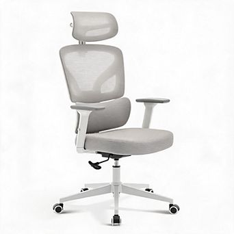 Adjustable Ergonomic Mesh Office Chair, High Back Swivel Rolling Task Chair with Lumbar Support