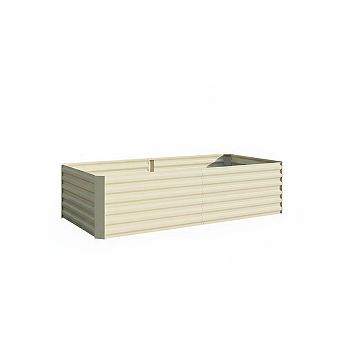 6x3x2ft Galvanized Raised Garden Bed Metal