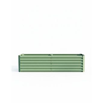 6x3x2ft Galvanized Raised Garden Bed Metal