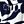 Navy Blue Flower