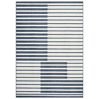 Modern Piano Key Area Rug, Stain Resistant Washable Soft Throw Carpet for Living Room Bedroom Office
