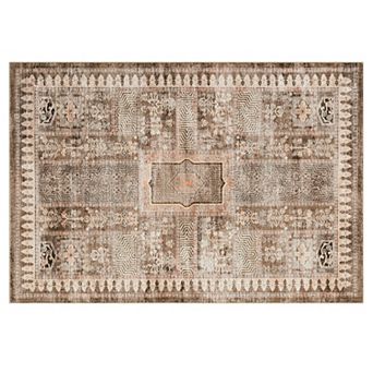 Machine Washable Rug Vintage Area Rug Non Slip Non Shedding Rugs for Living Room Bedroom Study Room