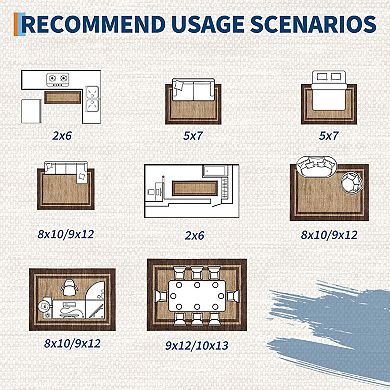 Modern Area Rug Machine Washable Carpet,Soft Low Pile Foldable Floor Carpet for Living Room Bedroom