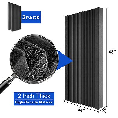 Professional Acoustic Soundproofing Panels, High-Density Self-Adhesive Noise Reducing Foam