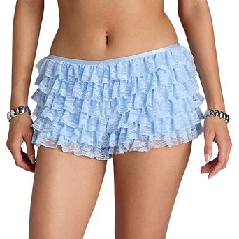 Women's Lace Layered Lolita Bloomers Sweet Cute Panties Ruffle SKorts