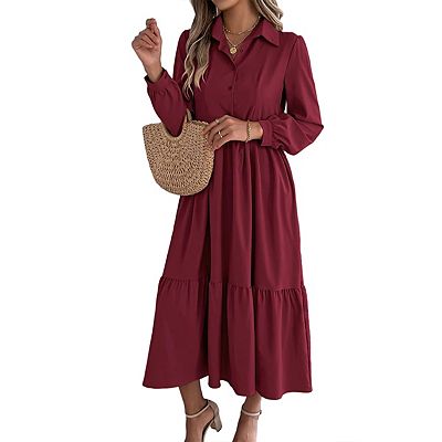 collared dresses women Keira Oversized Collar Dress Light Blue / XL / Final Sale the dress offers versatile styling options throughout the season Women's Made The Right Call