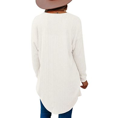 Women's Open Front Sweater Cardigan Casual Lightweight Long Sleeve Loose Fit Knit Jacket