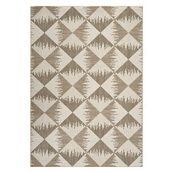 Modern Geometric Washable Area Rug, Striped Soft Low Pile Non-Slip Carpet for Living Room Bedroom