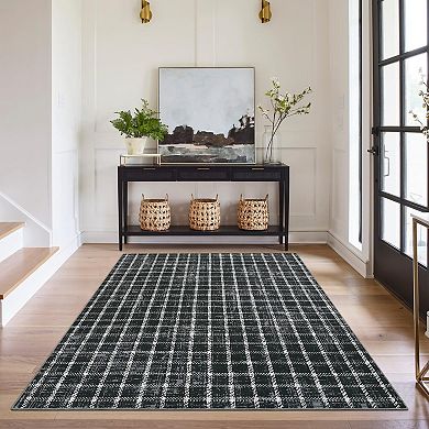 Machine Washable Rug Foldable Carpet Non Slip Carpet for Living Room Bedroom Nursery Kitchen