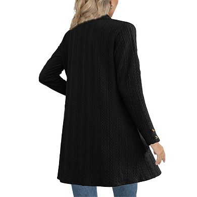 Cardigans for Women Dressy Casual Long Sleeve Open Front Knit Coat Jackets Sweaters