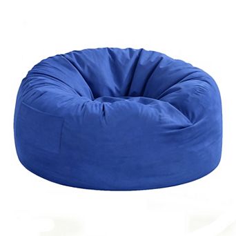 Memory Foam Bean Bag Bed Oversized Convertible Beanbag for Adults, Velvet Washable Cover