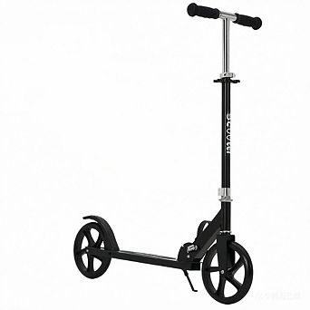 Folding 2 Wheel Kick Scooter, 8 Inch Large Wheels with Height Adjustable Handlebar