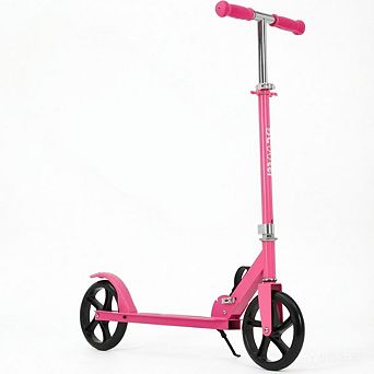 Folding 2 Wheel Kick Scooter, 8 Inch Large Wheels with Height Adjustable Handlebar