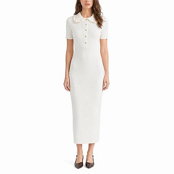 Women's Casual Sweater Dress Stylish Fitted Lady Elegant Maxi Dress