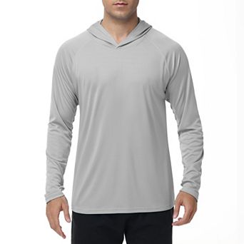 Men’s UPF 50+ Hooded Sun Protection Shirt Quick Dry Outdoor Top