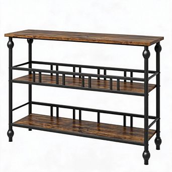 Entryway Table, Console Table with 3 tier 43" Entryway Table with Storage