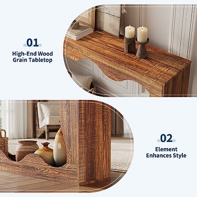 Console Tables for EntryWay with Storage, Narrow Entryway Sofa Table for Hallway
