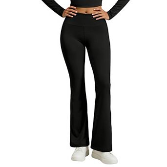 Women High Waisted Yoga Pants Stretchy Bootcut Workout Leggings Casual Bell Bottom Pants