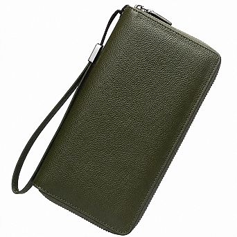 KSIZUIS RFID Blocking Leather Zip Around Wallet Large Capacity Phone Clutch Travel Purse Wristlet