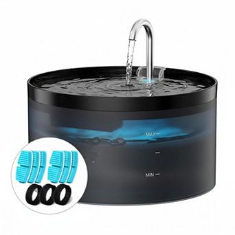 Petsfit 108oz Pet Water Fountain: Super Silent Pump, Faucet Design, Multi Filtration