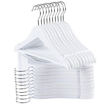 20 Pack Wooden Kids Closet Hangers 360 Swivel Hook Anti Slip Durable