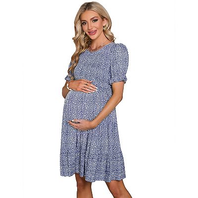 mini pregnancy dress Maternity Ruched Bodycon Mini Dress