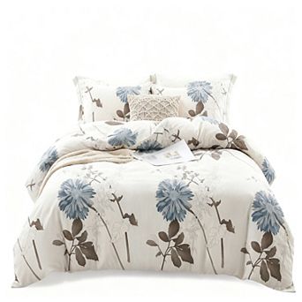 Queen Size 600TC Cotton Botanical Duvet Cover Set