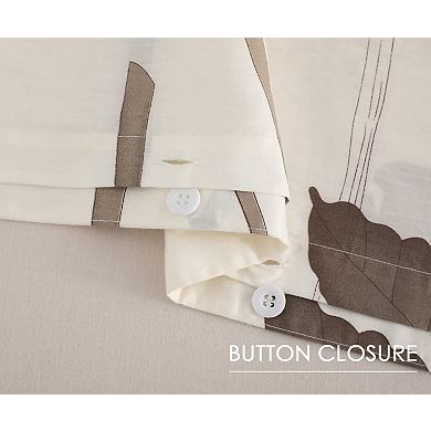 Queen Size 600TC Cotton Botanical Duvet Cover Set