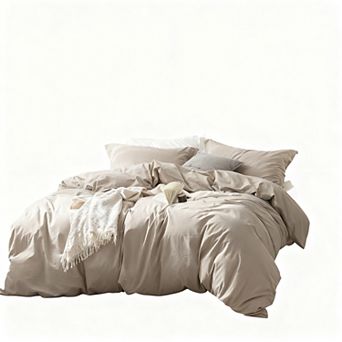 Wash Cotton Duvet Cover King Size 104x90 with 2 Pillowcases