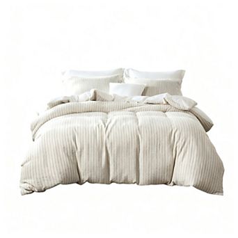 Boho Textured Jacquard Duvet Cover Set Washed Cotton, Zipper Closure