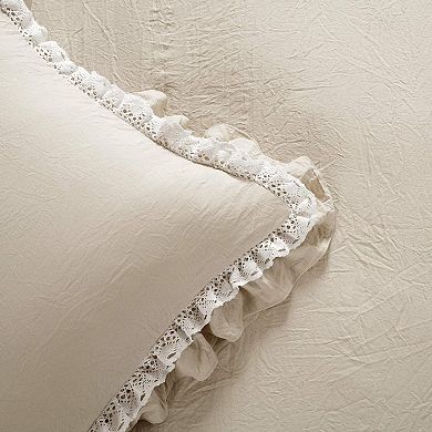 Elegant Ruffle - Duvet Cover Set, Soft Microfiber Queen