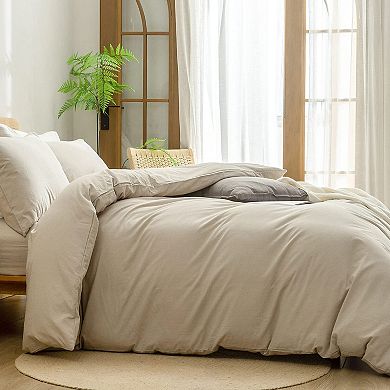 Soft Cotton Duvet Cover Set, 3-Piece King Size