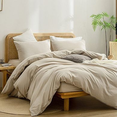 Soft Cotton Duvet Cover Set, 3-Piece King Size