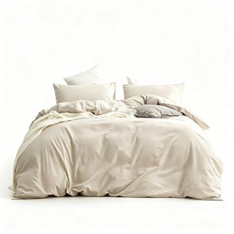 Soft Cotton Duvet Cover Set, 3 pc King Size
