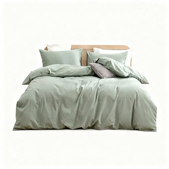 Soft Cotton Duvet Cover Set, 3 pc King Size