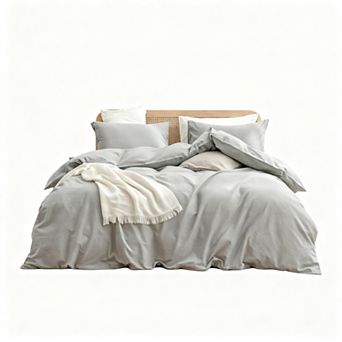 Soft Cotton Duvet Cover Set, 3 pc King Size