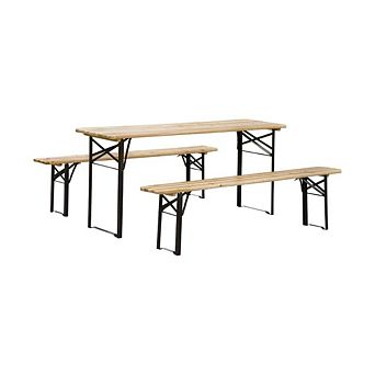 6' Outdoor Portable Picnic Table Set