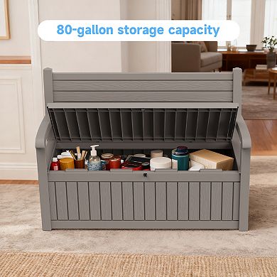 Storage Chair with Hidden Compartment, Space-Saving Seat Organizer for Living Room Entryway