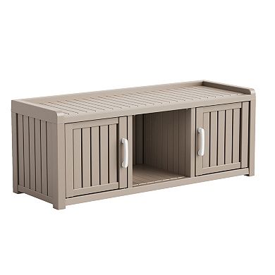 Large Shoe Storage Cabinet for Entryway, Freestanding Shoe Rack Organizer for Home Hallway Use