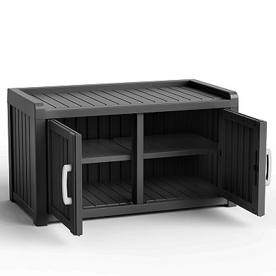 Shoe Cabinet with Doors for Entryway, Large Capacity Shoe Storage Organizer for Hallway Furniture