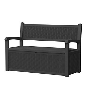 Rattan Style Storage Chair for Home, Functional Seating with Storage for Living Room Balcony