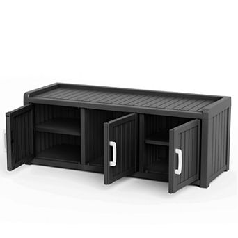 3-Door Shoe Storage Cabinet for Entryway, Spacious Shoe Organizer Rack for Hallway Home Furniture