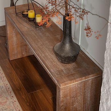 Rustic Farmhouse Narrow Console Table Long Entryway Sofa Table for Living Room Hallway Home