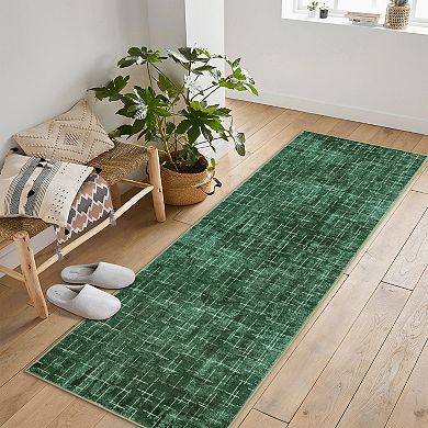 Abstract Area Rugs, Modern Boho Neutral Striped Anti-Skid Contemporary Geometric Washable Carpets