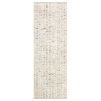 Abstract Area Rugs, Modern Boho Neutral Striped Anti-Skid Contemporary Geometric Washable Carpets