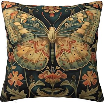 William Morris Style Butterfly Pillow Covers Soft Decorative Cushion Cases