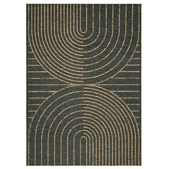 Modern Rainbow Easy Jute Area Rugs, Washable Natural Contemporary Indoor Outdoor Runners Carpet