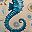 Blue Seahorse