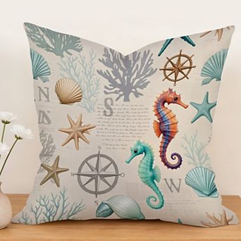 Decorative Throw Pillow Cover 18x18 Inch Square Spring Summer Winter Decorations